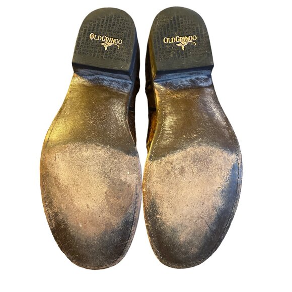 Old Gringo Polo Chale Boots Size 10B Zipper Leather SEE PHOTOS - Picture 8 of 10